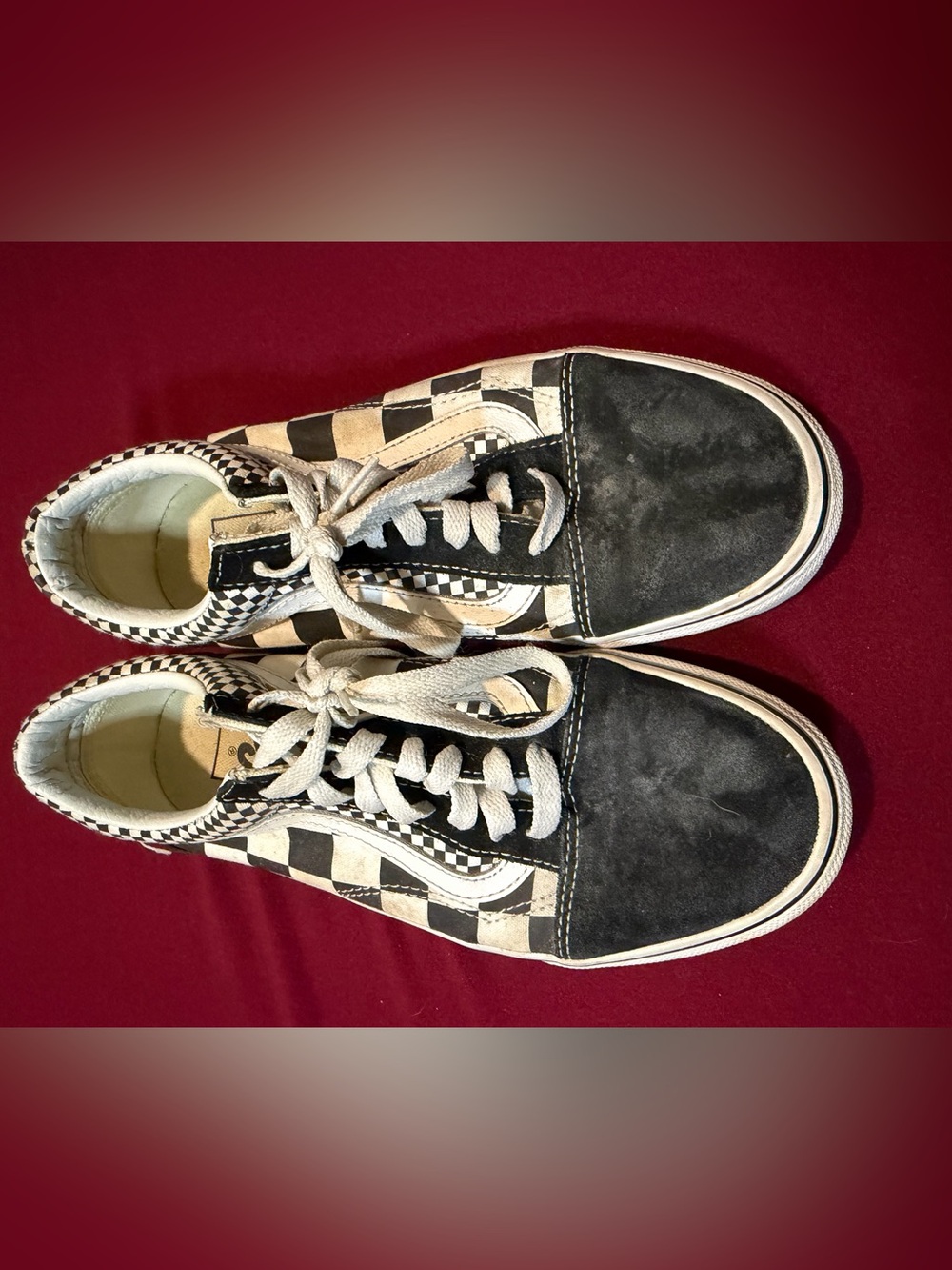 Vans woman’s size 8 Black & White Checkerboard Low-Top Sneakers